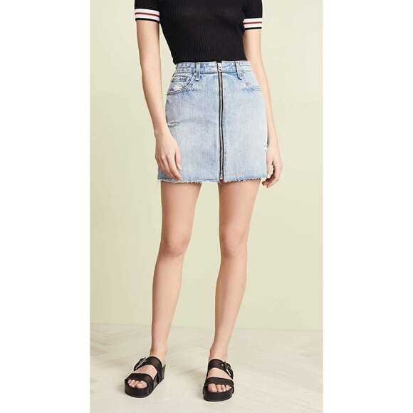 Rag & Bone/JEAN Women s Anna Skirt, Mandy, Blue, Size 26 - Picture 2 of 6
